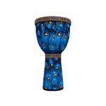 RUOSWTE Djembe Drum Bongo ，Goblet Drum Made Of Goat Leather Drum Head, Hand Painted Cloth, West African Style Hand Drum, Gift For Beginners (B)