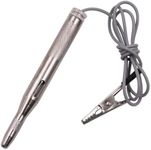 Osilly Auto Test Light, 6-24V Heavy Duty Copper Stylus for Cars, Induction LED Circuit Test Pen, Circuit Tester with Flashlight and Sharp Stainless Probe, Automotive Accessories (Silver)