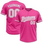Customizable Pink Softball Jerseys 