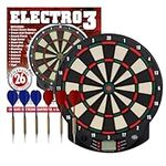 Harrows Kids Dart Board I Electronic Dartboard I Soft Tip Dart Board Set I With Dart Scorer I 6 Darts Set With Board I 8 Players I 185 Games I