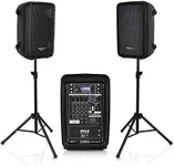 Pyle PA Speaker DJ Mixer Bundle - 3