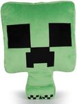 Jay Franco Minecraft Creeper Shaped Decorative Pillow Kids Plush Bed Cushion