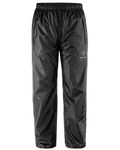 AXESQUIN Rain Pants Men, Waterproof Pants Mens with Pockets Lightweight Packable Windproof Outdoor Hiking Fishing Black L