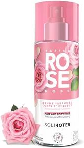Nebbia profumata rosa SOLINOTES | Fragranza rinfrescante e idratante, senza alcol, nebbia profumata, corpo e capelli, 250 ml