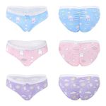 Littleforbig Women's Ladies Soft Smooth Silky Underwear Comfortable Hipster Briefs Babydoll Dreamy Galaxy 4 Pack Panties Set S