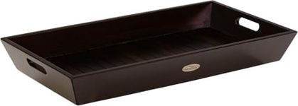 Moa Mocha-Shield Large Solid Teak Amenities Serving Tray