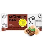 MONKEY BAR - Coffee Hazelnut Protein Bar - 8 Bars, 50g each, 12g Protein, Pure Coffee, High Protein Snack, No Added Sugar, Just 6 Natural Ingredients