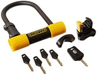OnGuard Bulldog Mini DT U-Lock with 4-Inch Cinch Loop Cable (Black, 3.55 X 5.52-Inch)