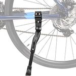 Lumintrail Rear Mount Bike Kickstand - Bike Kick Stands for Adult Mountain, Cruiser and Road Bicycle - Quick Adjust Height Kickstand Fits Most 24, 26, 27.5, 29 Inch Bike