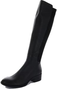 Kenneth Cole Women's Levon Knee High Boot, Black Leather, 7