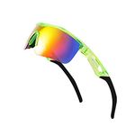 FEISEDY Kids Sports Polarized Sunglasses TR90 Flexible Frame UV Protection Cycling Cricket Sunglasses for Boys Girls Age 5-12 B2454