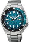 Seiko Analogue Blue Dial Silver Band Men's Stainless Steel Watch-SRPJ45K1