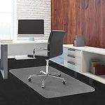 Office Chair Mat for Carpet Floors, Desk Mats 48"X36" for Rolling Desk on Low and Medium Pile Carpets, Rectangle Computer Gaming Plastic Floor Mats for Office Chair on Carpet