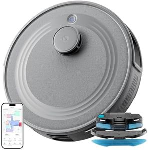 Lefant M2S Robot Aspirateur Laveur avec Cartographie, Aspiration de 10000Pa, Navigation Laser, Technologie d'évitement PSD, Nettoyage Personnalisé, 240 Minutes, Contrôle Via APP/Alexa/WiFi