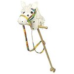 GoKi 53940 Hobby Horse White with Dark Brown Dots, Large