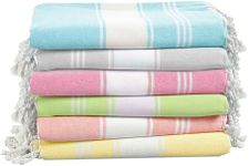 LANE LINEN Turkish Towels Set of 6,