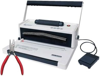 TruBind Coil Binding Machine with Electric Coil Inserter and Foot Pedal | 20 Sheet Punch Capacity | Bind up to 440 Sheets | 46 Fully Disengageable Dies | 4:1 Pitch | 2-Year Warranty