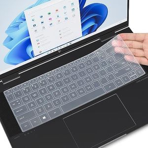 Keyboard Cover for 2024 2023 HP Envy x360 2-in-1 15.6" Laptop 15-fe/fh 15-ew/ey 15t-ew000 15-fe0073dx 15-fe0053dx 15-ew1073cl ew0023dx 15-ey1045cl, HP Envy 16" 16t-h000 16-h0787nr 16-h0747nr,Clear