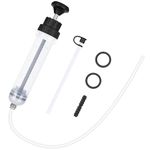 flintronic Oil Suction Syringe, 200cc Oil Suction Gun Oil Change Syringe Brake Fluid Extractor Pump, Brake Fluid Extractor Pump, Hand Pump, Change Syringe with Extension Tube, Automotive Oil Syringe