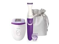 Philips Satinelle Essential Compact Corded Epilator, Electric Hair Removal Device with Bikini Trimmer, BRP505/00