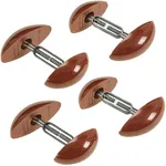 Shoe Stretcher Total of 4 Stretchers, Shape Extenders and Width Extender for Men's & Women's Shoes or Boots, 2 Pairs, Brown