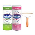 Neutradol Carpet Deodorizer Bundle with Cleaning Brush - Freshen Carpets, Eliminate Odours, Remove Pet Hair | Carpet Powder, Dog Hair Remover, Shake n Vac Alternative