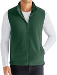 COOFANDY Men's Polar Fleece Vest Lightweight Sleeveless Zip Up Jacket Casual Outerwear Outdoor Golf Vests