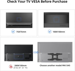 Suptek TV Wall Bracket for 15-32" LED/LCD – Swivel & Tilt, Full Motion, VESA 75x75-100x100mm