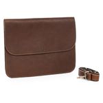 U1 - Unique 1 Genuine leather sleeve for 14' inch suitable Laptop for mac book/Lenovo/HP/Asus/Surface (Dark Brown)