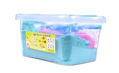 Vidhi Sales Kids Kinetic Sand Bucket Set Activity Clay Laying Beach Toys for Children with 10 Moulded Toys (1 kg)