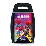 Top Trumps Trolls World Tour Specials Card Game, journey through the six Troll Kingdoms and play with Queen Poppy, Queen Barb, Delta Dawn and King Thrash, gift and toy for boys and girls aged 6 plus