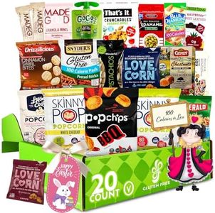 100 CALORIE Snack Packs Care Package | HEALTHY SNACK GIFT BASKETS | Vegan, Gluten Free Dairy Free Snacks, Bars & Nuts all 100 calories or Less [20 count] Holiday Gift Basket | Low Calorie Diet Snacks | Snack Food Gifts