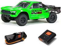 ARRMA RC Truck 1/10 SENTON 4X2 BOOST MEGA 550 Brushed Short Course Truck RTR with Battery & Charger, Green, ARA4103SV4T1