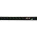 Tripp Lite PDUMNH20HV Monitored PDU, 200-240V, 20A, Single-phase, 1U RM, (8) C13 Outlets, C20 Input, L6-20P Adapter (Black)