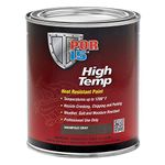 POR-15 High Temperature Paint - Gray - 8 fl. Oz. - High Heat Resistant Paint - Withstands Temperatures of 1200 Degree F | Weather & Moisture Resistant