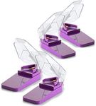 Pill Splitters - (Pack of 4) V- Grip Pill Cutters for Big and Small Medications - Easily Cut and Crush Pills, with Clear Top Pill Holder Case