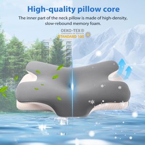 MULISOFT Memory Foam Pillow – Grey Orthopedic Support