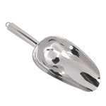 Stainless Steel Multifunctional Ice Food Scoop Coffee Beans Dried Fruit Shovel 1PC for Bar and Kitchen (18oz)