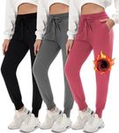 FULLSOFT 3 Pack Fleece Lined Sweatp