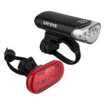 CatEye-HL-EL135 Headlight and Omni 3 Rear Bike Light Black EL135/LD135 One Size