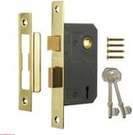 Era 473-31 2.5-inch/ 64mm 3 Lever Sashlock - Brass Effect