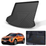 Elsetyler Cargo Liner for 2021 XT4 - Black TPO All Weather Heavy Duty Waterproof Rear Cargo Tray Trunk Floor Mat Protector Compatible with 2019 2020 2021 Cadillac XT4