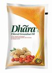Dhara Filtered Groundnut Oil (0% Trans Fat), 1 L Pouch,910g