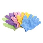 ULTNICE Exfoliating Bath Gloves for Body Scrub Exfoliator 4 Pairs