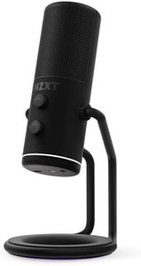 NZXT Capsule - AP-WUMIC-B1 - Microphone de streaming USB - Audio de haute qualité - Diagramme polaire cardioïde unidirectionnel - Prise de voix haute résolution - Noir