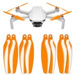 Master Airscrew Stealth Propellers for DJI Mini 2, Mini 2 SE, Mini SE & Mini 4K - Orange, 4 propellers in set