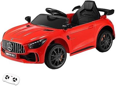 Mazam Kids Ride On Car with Remote Control Mercedes-Benz AMG GTR Licensed Electric Toy Car Red