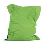 Bean Bag Bazaar Giant Outdoor Bean Bag, Lime Green, Outdoor Floor Cushion with Water Resistant Fabric, Large Beanbag with Filling Included, 180cm x 140cm, Sun Lounger, Garden Chair, Garden Seating