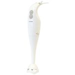 KitchenPerfected 200w Hand Blender - 2 Speed Settings - Stainless Steel Chopping Blades - Mains Cord - White - E5021WH