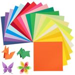 Origami Paper 240 Sheets, 20 Bright Colors 6 Inch 80gsm Double-Sided Square Folding Paper for DIY School Arts Crafts Projects Children Adults UAP060C